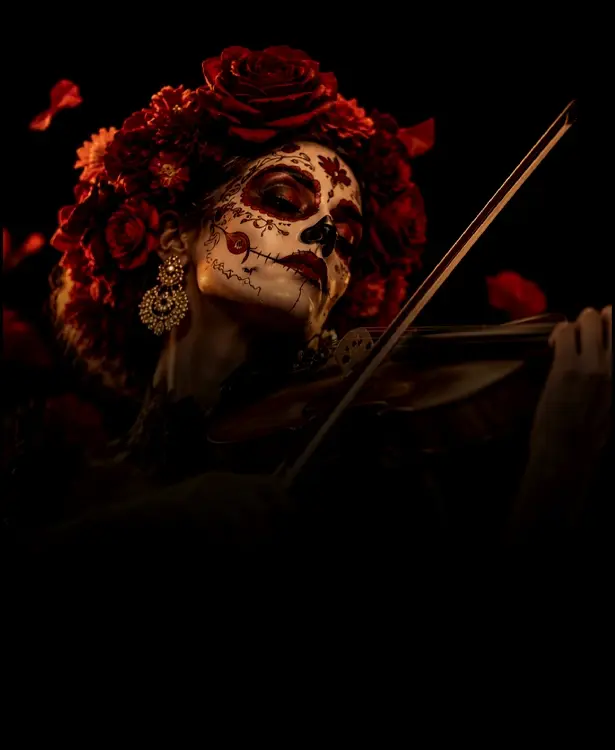 Catrina playing the violin